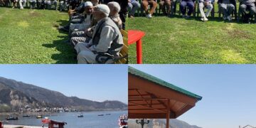 Manasbal Lake echoes with Voter Awareness Slogans under SVEEP Program
