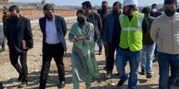 Mandeep Kaur assesses progress of works on waste treatment facility at Kot Bhalwal