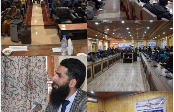 Ministry of MSME’s PM iVshwakarma Awareness programs successfully held across 5 DistrictsSRINAGAR, MARCH 13: In a concerted effort to promote and facilitate the growth of artisans, the Ministry of MSME, through its dedicated Br MSME Development & Facilitation Office Srinagar, orchestrated a series of impactful PM Vishwakarma Programs across five districts.  Under the guidance of Br MSME DFO Srinagar, the programs were successfully conducted in Baramulla, Kupwara, Ganderbal, Bandipora and Srinagar districts, in collaboration with the respective District Administrations.  The events garnered substantial participation, with over 1200 enthusiastic stakeholders and beneficiaries joining.  The Assistant Director MSME, Saheel Alaqband emphasized the primary goal of these programs—to generate awareness about the PM Vishwakarma Scheme, ensuring its reach to the remotest locations, allowing artisans to avail themselves of its myriad benefits.  During the programs, comprehensive information about the scheme’s advantages was disseminated, and handholding support through Common Service Centre (CSC) centers was ensured.  Alaqband highlighted that the PM Vishwakarma Scheme provides artisans with recognition through certificates and identity cards, accompanied by training, toolkit incentive, credit support, digital and marketing support.