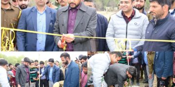 SVEEP: DC Ganderbal kick-starts Chinar plantation drive at Biodiversity Park Dagapora
