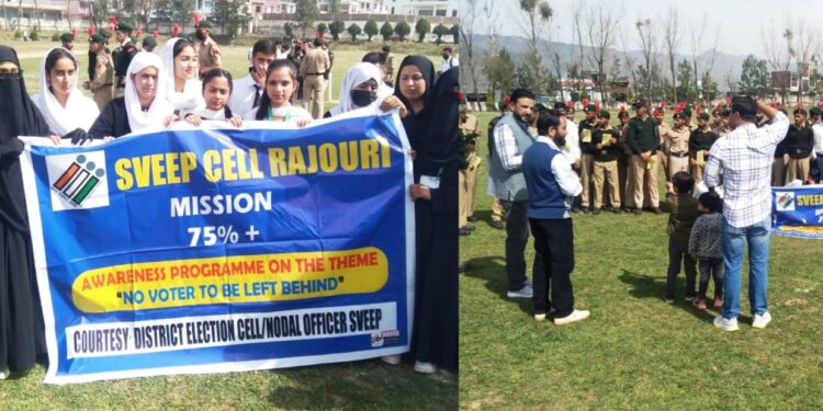 Under SVEEP campaign, NCC Cadets, NSS volunteers imparted training at GDC Rajouri