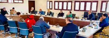 Dr Farooq chairs parliamentary committee meeting at Nawai Subha