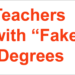 School Education Department Demotes Teachers with Fake Degrees