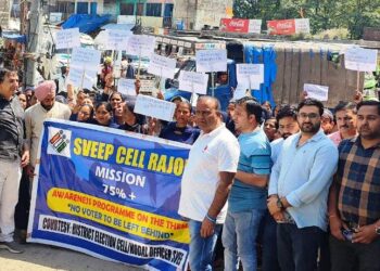 Lok Sabha Elections 2024 Mega SVEEP awareness rally organised at Nowshera