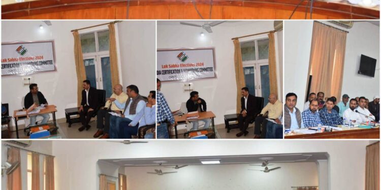 Lok Sabha Elections 2024 Expenditure Observer reviews enforcement of ECI regulations on election expenditure in Rajouri