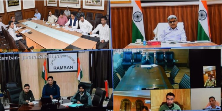 Ramban land subsidence: CS reviews relief, restoration measures