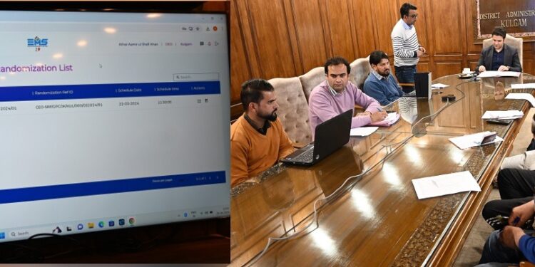 Lok Sabha Elections 2024: Supplementary 1st Randomization of EVMs, VVPATs successfully conducted at Kulgam