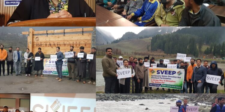 Lok Sabha Elections 2024  Mega SVEEP programme held at Tourist Resort Pahalgam