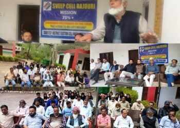 Lok Sabha Elections 2024  SVEEP cell Rajouri organises Voters’ awareness campaign at GHSS Panjgrain, Tarkundi Ziarat