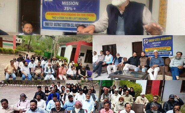Lok Sabha Elections 2024  SVEEP cell Rajouri organises Voters’ awareness campaign at GHSS Panjgrain, Tarkundi Ziarat