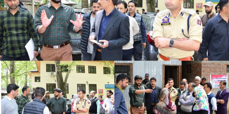 Lok Sabha Elections-2024 DEO Gbl inspects arrangements at DCRC, visits several polling stations of Ganderbal AC