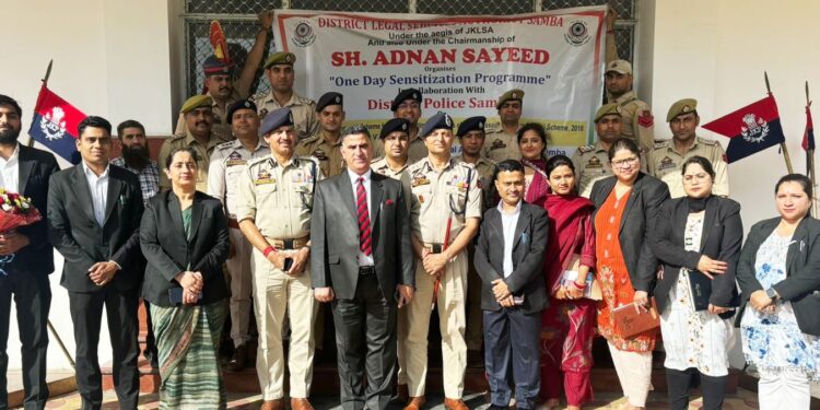 DLSA Samba organises sensitization programme on NALSA Scheme-2018, J&K Victim Compensation Scheme – 2019 for police officers, Legal Aid Counsels