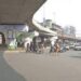 Construction of flyovers: Traffic plying on just 5.5 meter road surface on busiest highway in Sgr