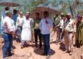 DDC Ramban inspects restoration work land subsidence hit Pernote area
