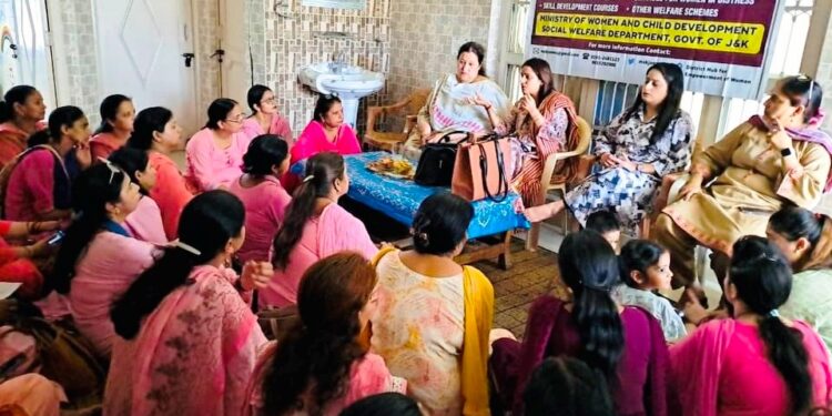 Mission Shakti Jammu organises health talk in Anganwadi Centres