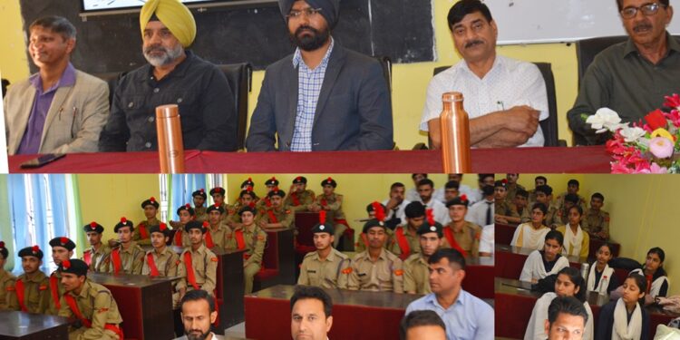 Brigadier, DC hold interactive meet with NCC Students at GDC Doda
