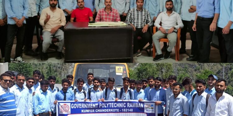 GPC Ramban organises industrial visit for Electrical Engineering Students