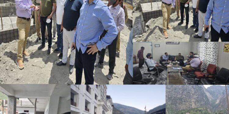 ADDC inspects progress of work on key projects in Kishtwar district