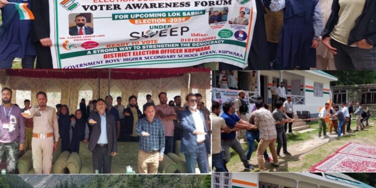 Lok Sabha Elections 2024 Mega SVEEP event held at Keran, Kupwara