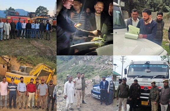 Illegal Mining: 211 Vehicles seized, Rs.72 lakh fine/ penalty realized in first quarter at Pulwama