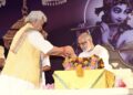 Lt Governor attends Shrimad Bhagavat Katha by Pujya Bhaishri Rameshbhai Oza Ji at Katra LG highlights Shravan, Manan & Nidhidhyasan- three pillars of vedantic practice to imbibe Guru’s teachings in daily lives and to strengthen the bonds of oneness in society