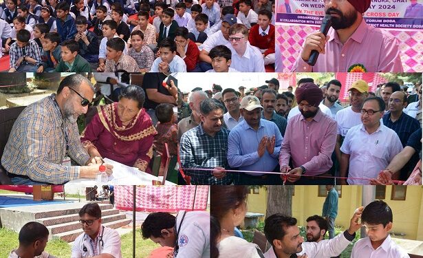 Multi Speciality mega health camp held at JNV Arnora (Ghat)