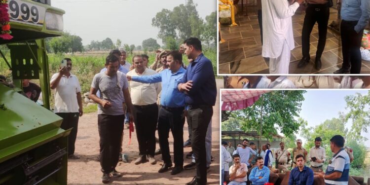 DC Kathua evaluates agriculture activities in Border Villages