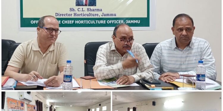 Horticulture department field functionaries of Jammu district updated on HADP