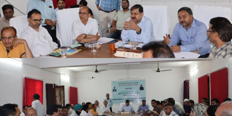 Director School Education Jammu chairs review meeting at Doda