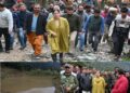 DC Kupwara visits flash flood hit Doban Kachama village Takes stock of ground situation, assess losses