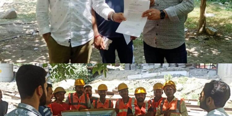 Ramban: Labour Department educates construction workers about precautions against heat wave