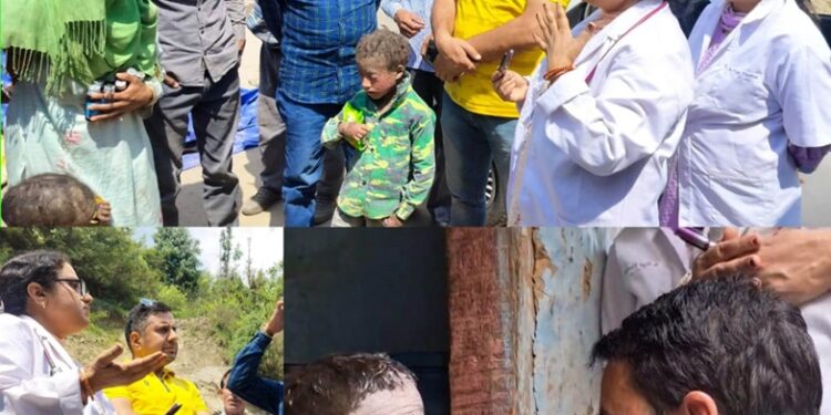 Doda: Medical team visits village Thanalla to address Skin Disease among children