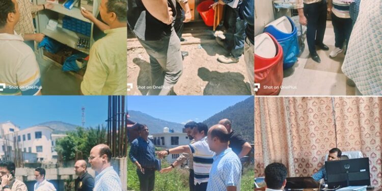 Team of officers assess cleanliness, sanitation standards in AH GMC Doda