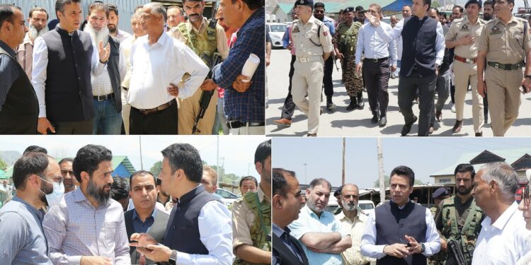 SANJY-2024 DC Srinagar visits Yatra Transit Camp Pantha Chowk, oversees preparations for annual Shri Amarnath Ji Yatra-2024