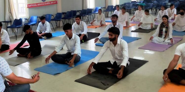 GDC Ramgarh organises one day Yoga Session