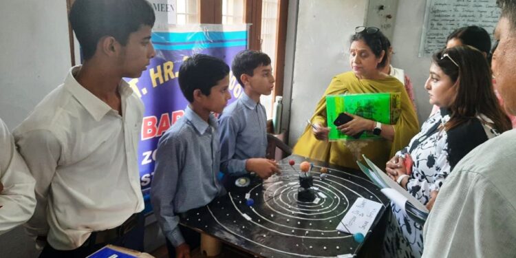 District level Model making competition held at GHSS Battal Ballian