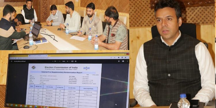 Lok Sabha Elections-2024: Supplementary first Randomization of EVMs, VVPATs conducted in Srinagar
