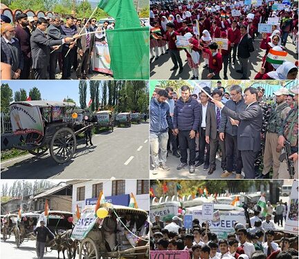 Lok Sabha Elections 2024 DEO B’la flags-off Student & Tonga Rally under SVEEP to boost Voter engagement