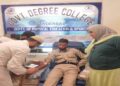 Blood Donation Camp held at GDC Ganderbal; 31 Blood Units collected