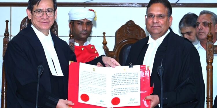 Chief Justice administers oath of office to Justice Nargal