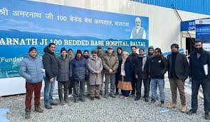 DHS Kashmir & Shrine Board Officers visit Baltal Base Hospital