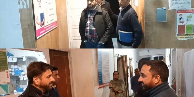 ADC Handwara conducts overnight inspection of PHC Vilgam
