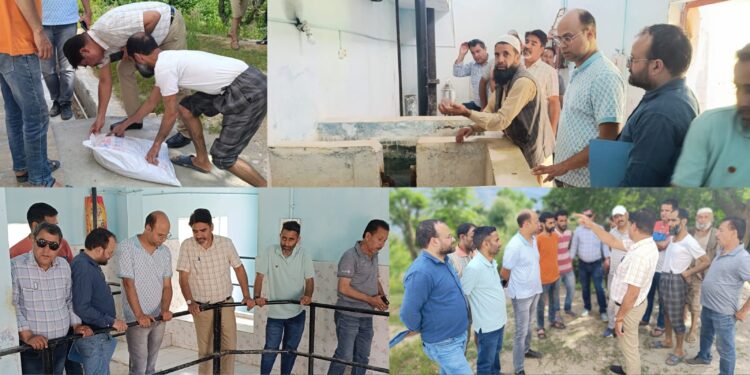 Water Quality Assessment Team inspects Filter Plant in Doda Town