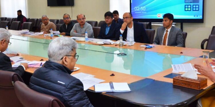 Lt Governor reviews progress of Transit Accommodations for PM Package Employees