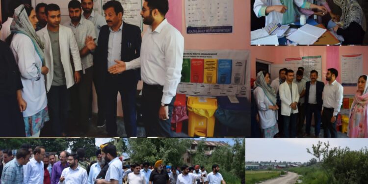 DC Budgam inspects upgraded NTPHC, Dalwan village in Charar-i-Sharief