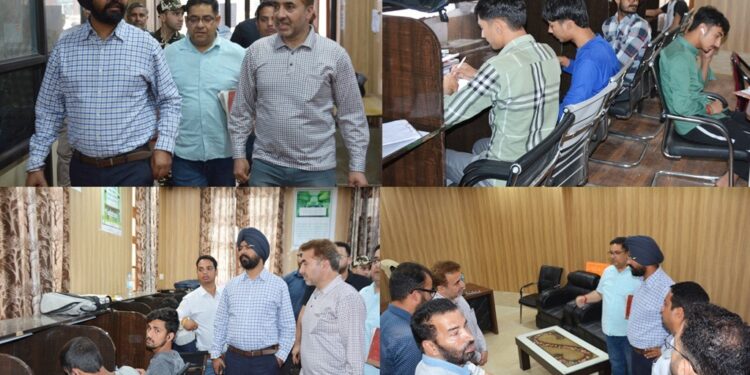 DC Doda inspects Multi Car Parking in New Bus Stand & District Library