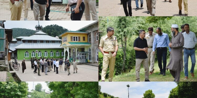 DC Bandipora visits various Religious Places Ahead of Eid ul Adha