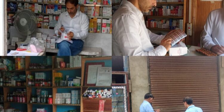 DCA seals 06 Medical Shops at DH Pora, Kulgam for violation of conditions of licenses & other norms