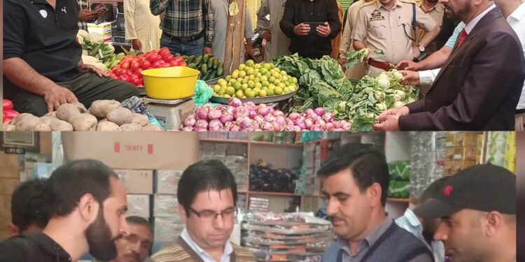 Distt. Adim. Kupwara intensifies Market Checking ahead of Eid-ul-Adha