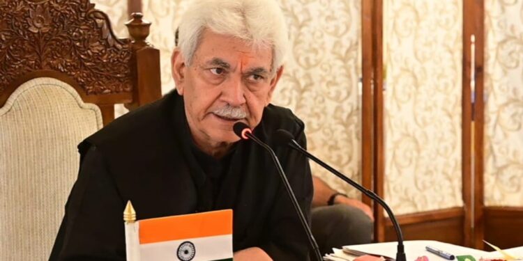Lt Governor Chairs review meeting on the security situation & progress of various development projects with DCs, SSPs of Kashmir Division